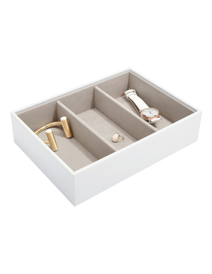 Classic Deep Watch Accessories Layer White Jewellery Box