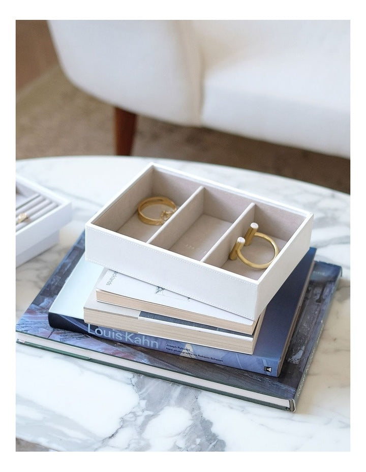 Classic Deep Watch Accessories Layer White Jewellery Box