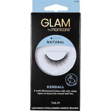 Glam by Manicare Kendall Natural 2 Multi Dimensional Lashes each