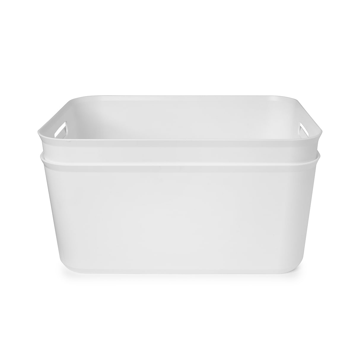 2 Pack 12.5L Utile Large Tubs - White