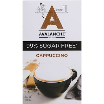 Avalanche 99% Sugar Free Cappucinno 10 pack
