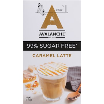 Avalanche 99% Sugar Free Caramel Latte 10 pack