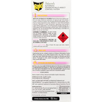 Raid Earth Options Botanicals Multi-Insect Automatic System 185g