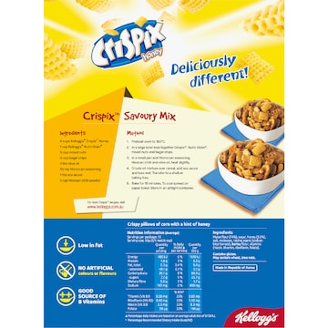 Kellogg's Crispix Honey Pillows Breakfast Cereal 460g