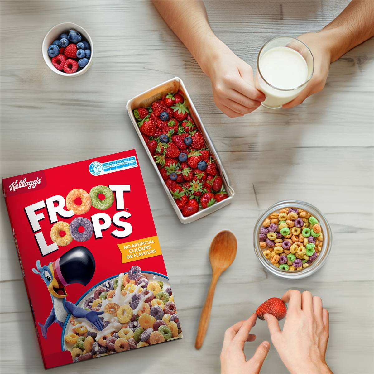 Kellogg's Froot Loops Breakfast Cereal 285g