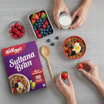 Kellogg's Sultana Bran High Fibre Breakfast Cereal 420g