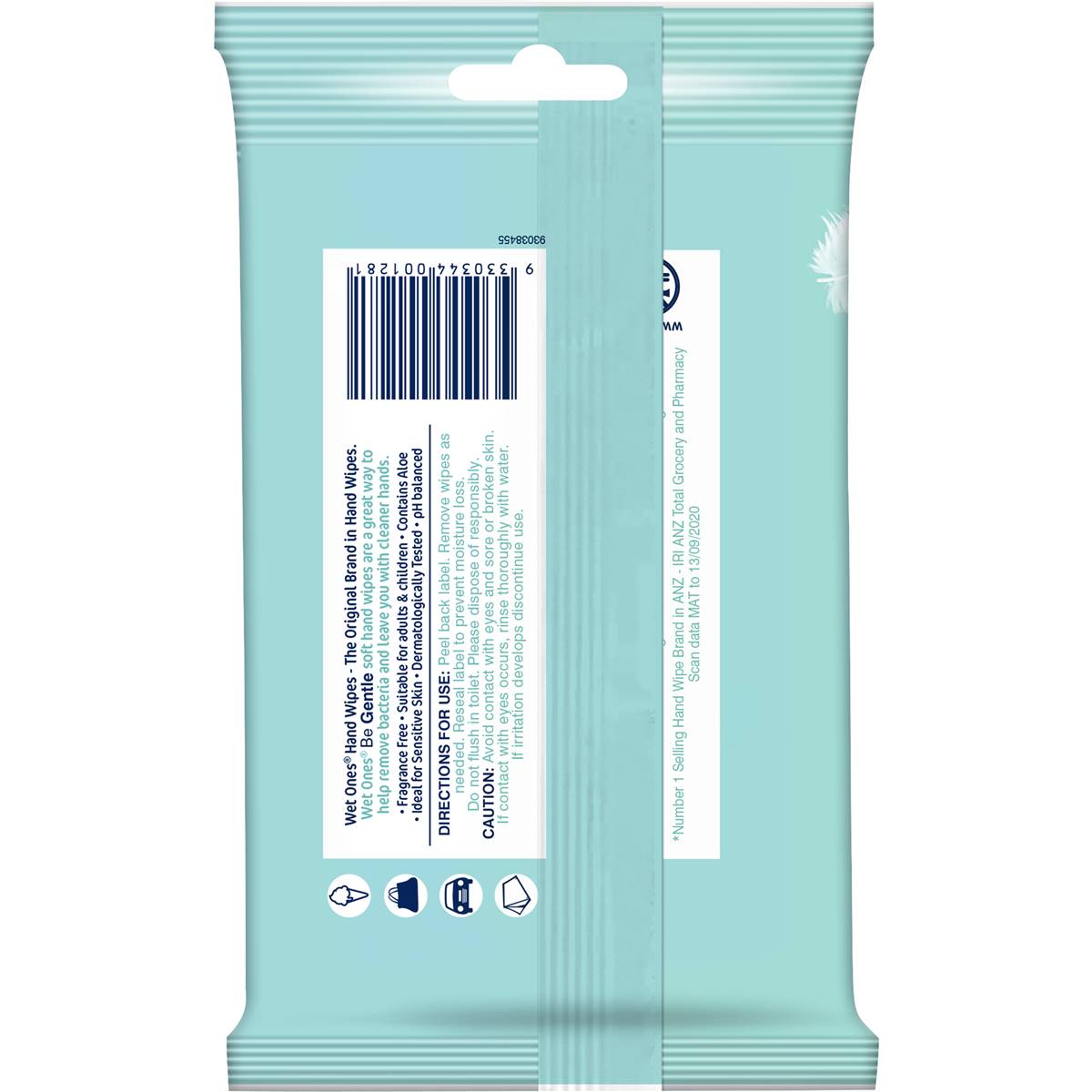 Wet Ones Moist Wipes Gentle 15 Pack
