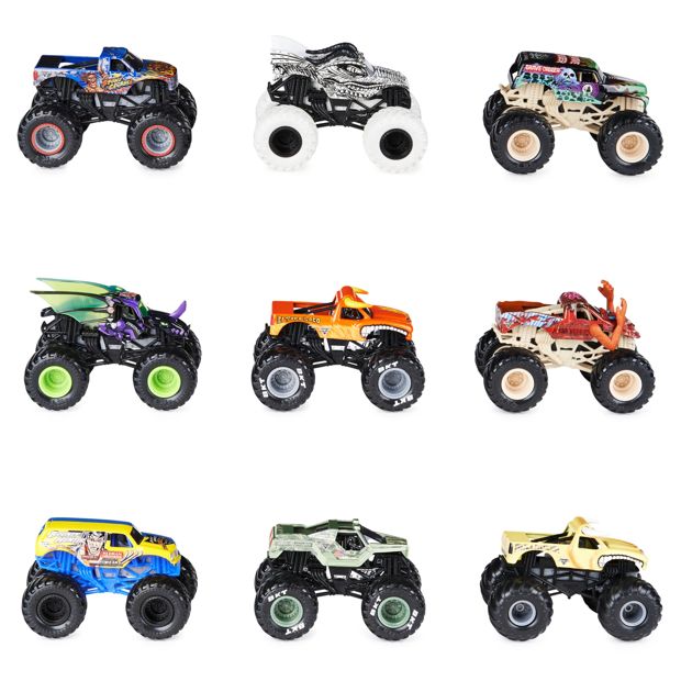 Monster Jam, Official 9-Pack of 1:64 Scale Die-Cast Monster Trucks