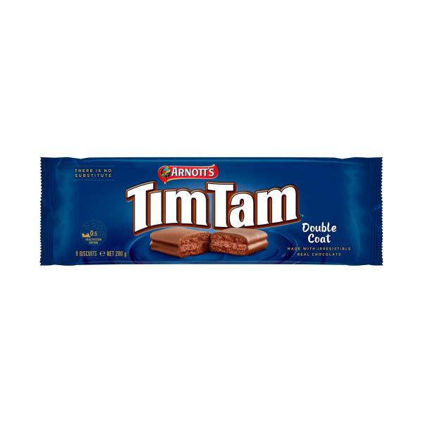 ARNOTTS CHOCOLATE BISCUITS:TIM TAM DOUBLE COAT CHOCOLATE:.:200GRAM