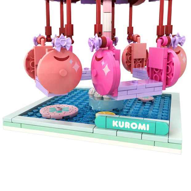 Hello Kitty and Friends - YuMe Blocks - Summer Wunderland Series - Kuromi Swing Ride