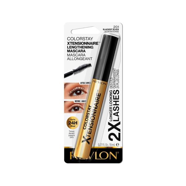 REVLON COLORSTAY XTENSIONNAIRE LENGTHENING BLACKEST BLACK MASCARA 8ML