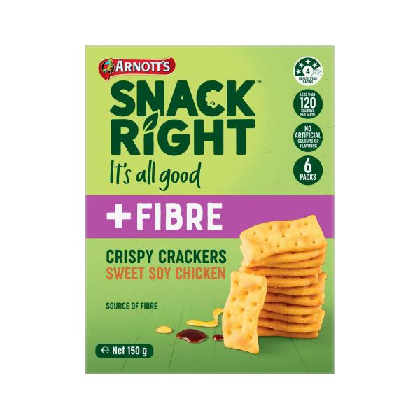 ARNOTTS SNACKRIGHT MULTIPACK CRISPY CRACKERS:SOY CHICKEN:.:150 GRAM