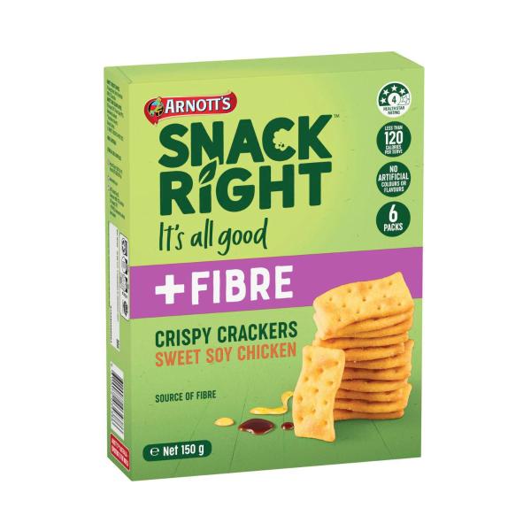 ARNOTTS SNACKRIGHT MULTIPACK CRISPY CRACKERS:SOY CHICKEN:.:150 GRAM