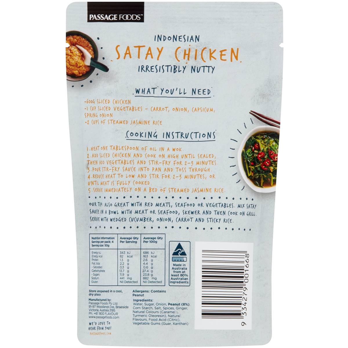 Passage To Asia Satay Chicken 200G