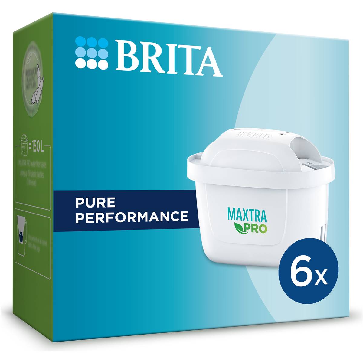 Brita Water Filter Cartridge Maxtra Pro Pure Performance 6 pack