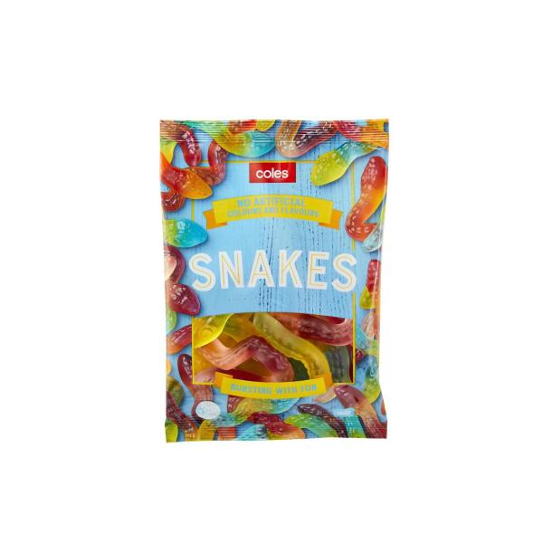 COLES SNAKES 150G