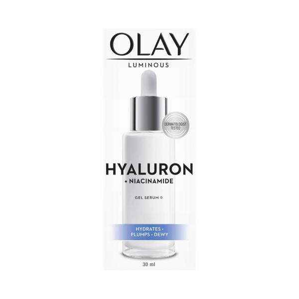 OLAY LUMINOUS HYALURON + NIACINAMIDE GEL SERUM 30ML