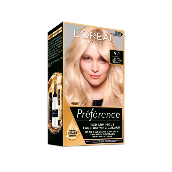 L'OREAL PREFERENCE 9.1 HAIR COLOUR OSLO