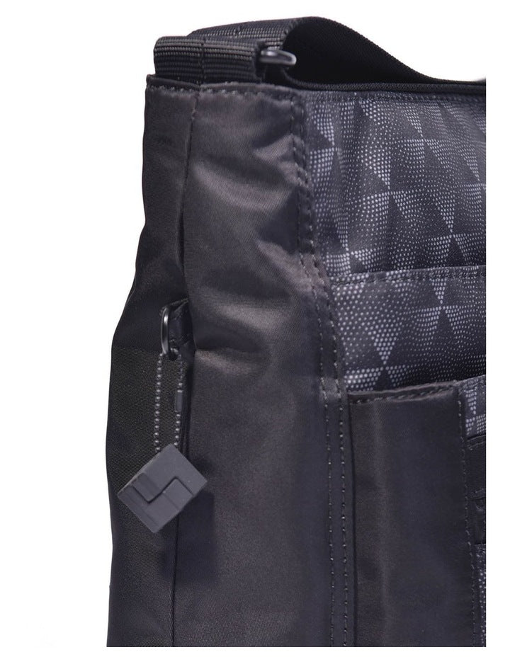 Zip Top Crossbody Bag in Orva Grey