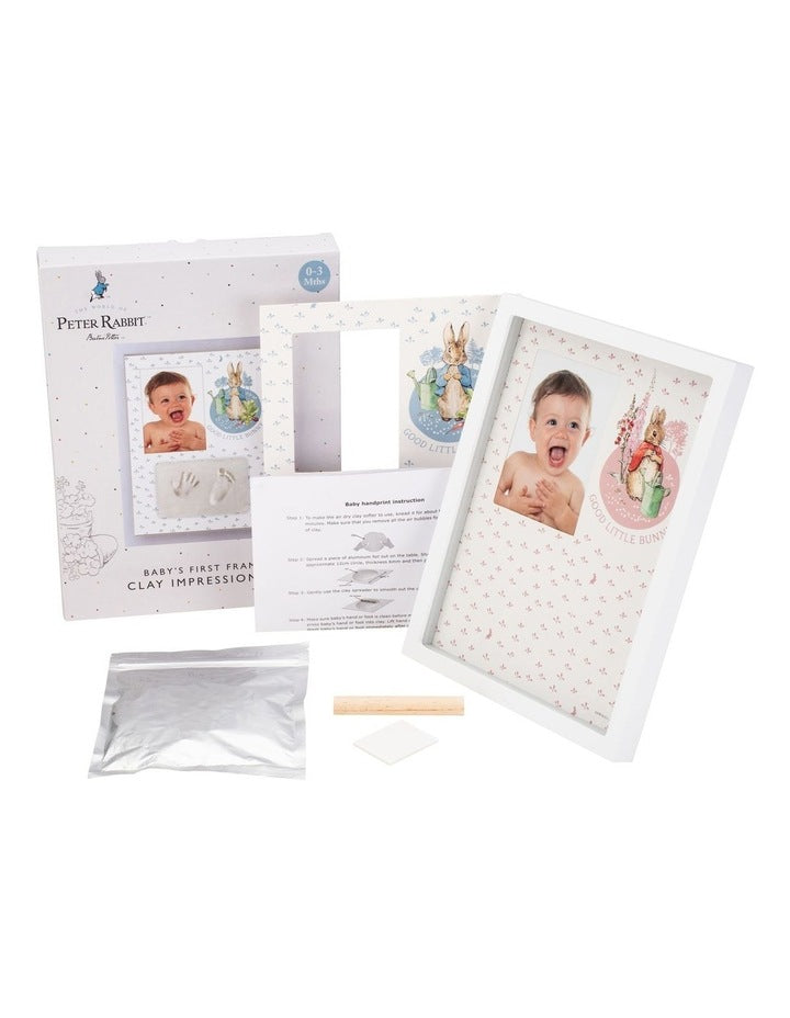 Baby Hand And Foot Clay Frame Gift Set in Multicolour