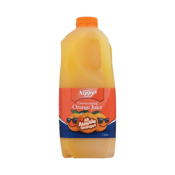 NIPPYS ORANGE:UNSWEETEND JUICE:2LITRE