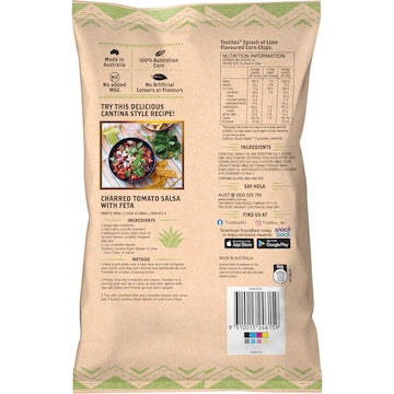 Tostitos Tortilla Chips Share Pack Splash of Lime 175g