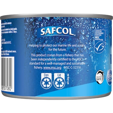 Safcol Responsibly Fished Tuna In Spring Water 425g