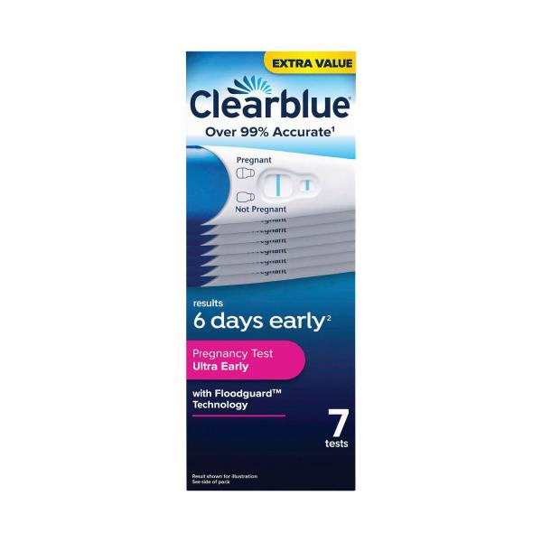 CLEARBLUE VISUAL EARLY DETECTION PREGNANCY TEST KIT 7 PACK