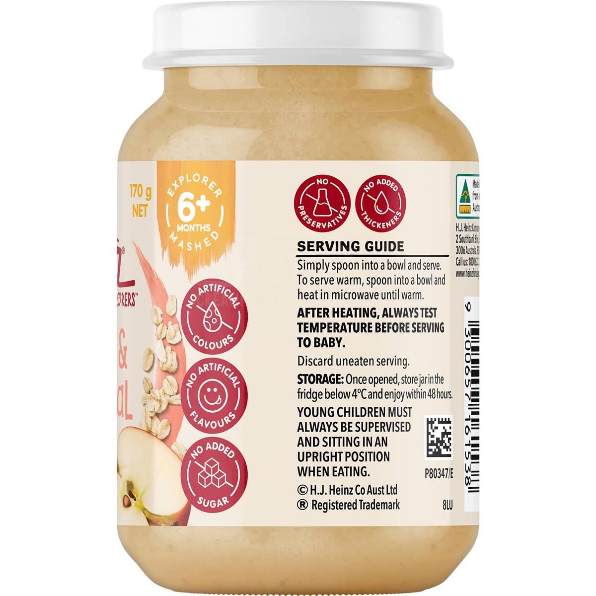 Heinz Baby Food Apple & Oatmeal 6+ Months 170g