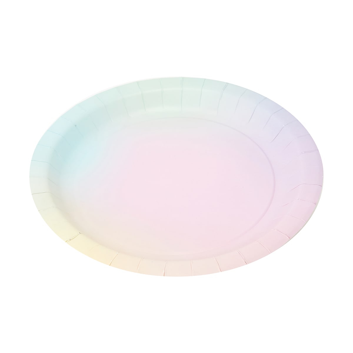 16 Pack Pastel Ombre Paper Plates