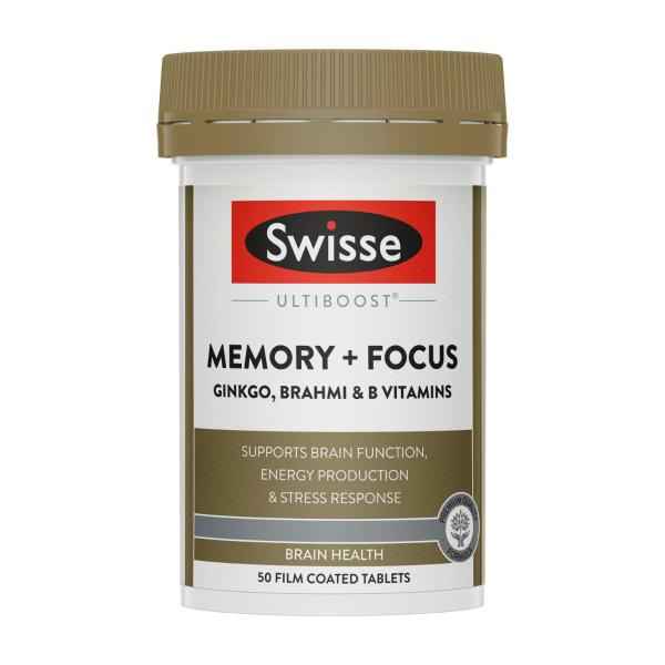 Ultiboost Memory & Focus Supports Brain Function and Stress Response 50 Tablets