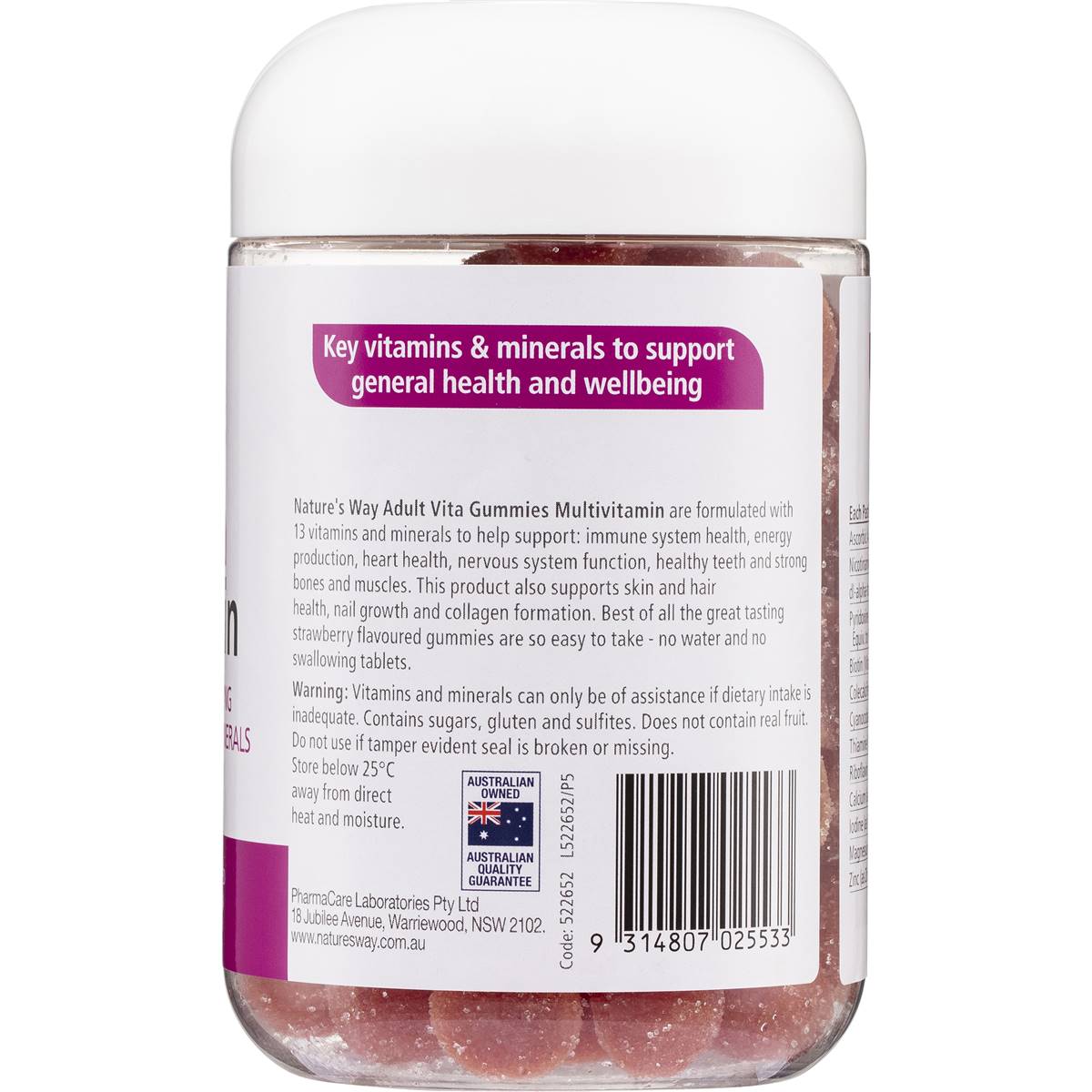 Nature's Way Vitagummies For Adults Multi-Vitamin 120 pack