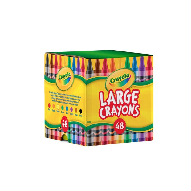 48 Pack Crayola Large Crayons SharePack