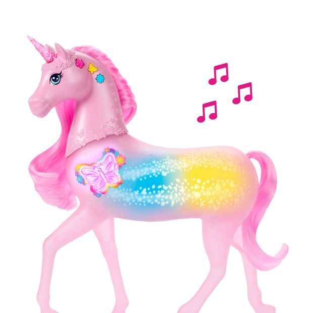 Mattel Barbie Sparkle Lights Toy Unicorn