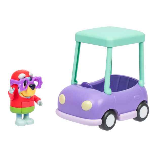 Bluey Mini 4WD Vehicle & Figurine - Assorted