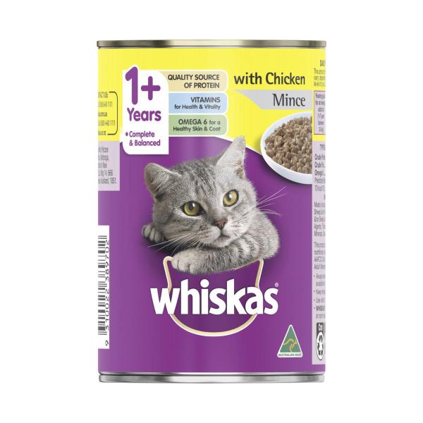 Adult 1+ Years Wet Cat Food with Chicken Mince Can