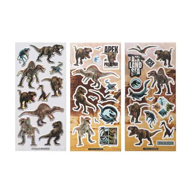 3 Pack Jurassic Puffy Stickers