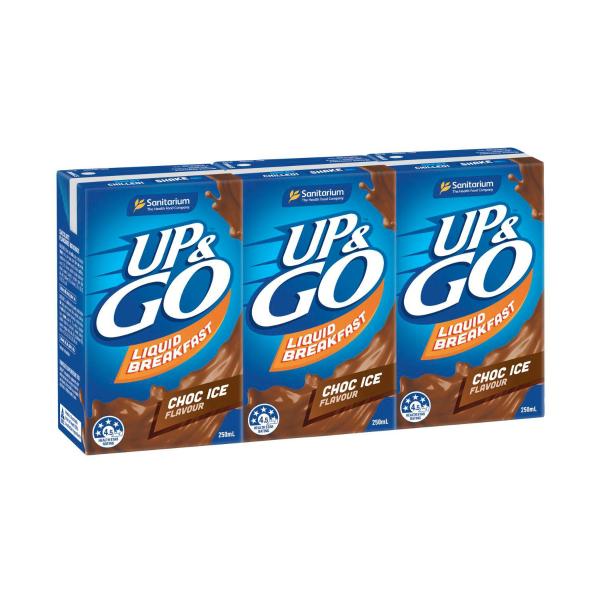 SANITARIUM UP&GO LIQUID BREAKFAST 3X250ML:CHOC ICE:.:750 ML