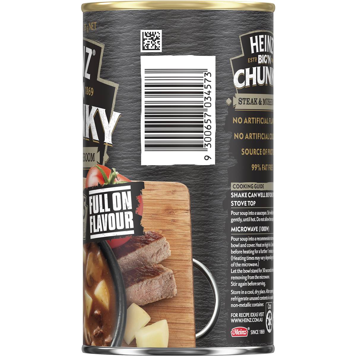 Heinz Big n Chunky Steak & Mushroom Soup Ready Meals 535g