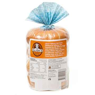 Glicks Plain Bagel 4 pack