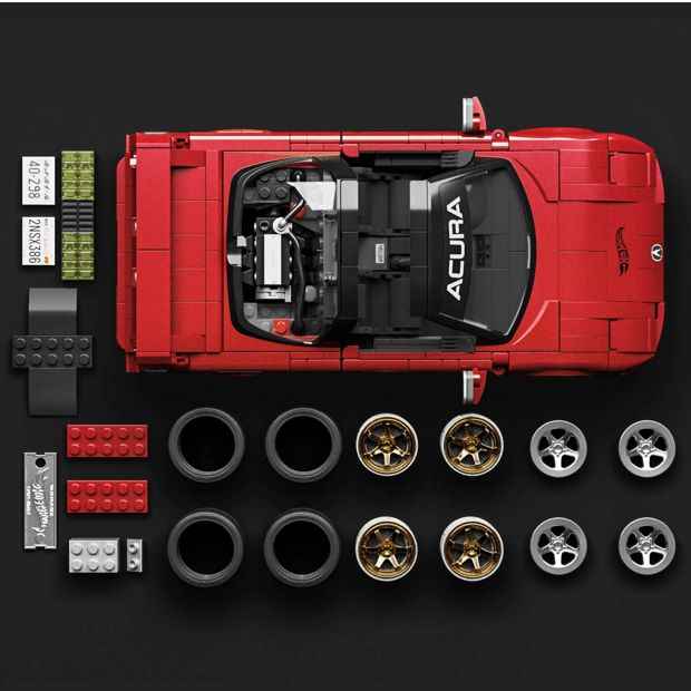 Mattel Brick Shop Hot Wheels ’90 Acura NSX Building Toy Kit
