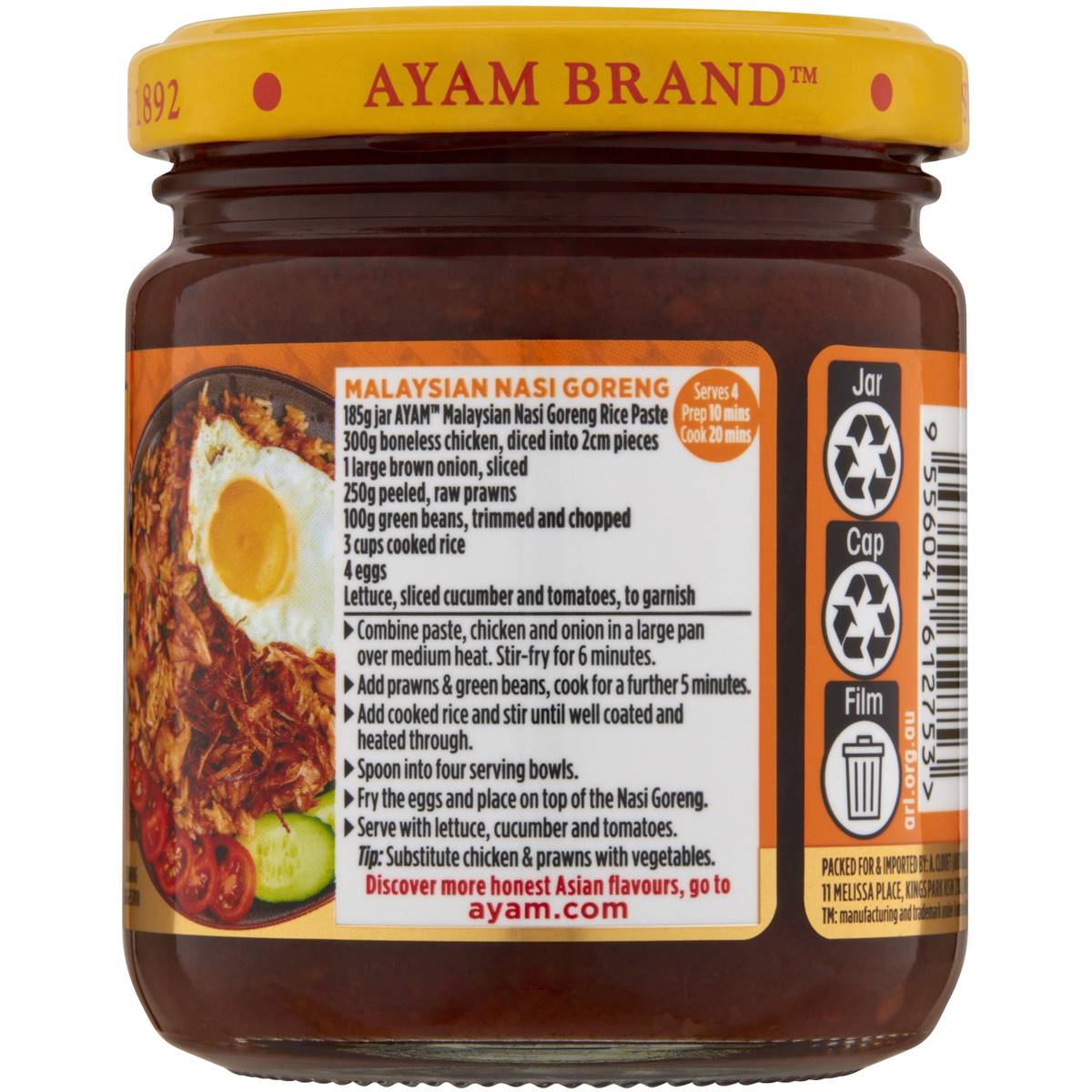 Ayam Nasi Goreng Paste 185g