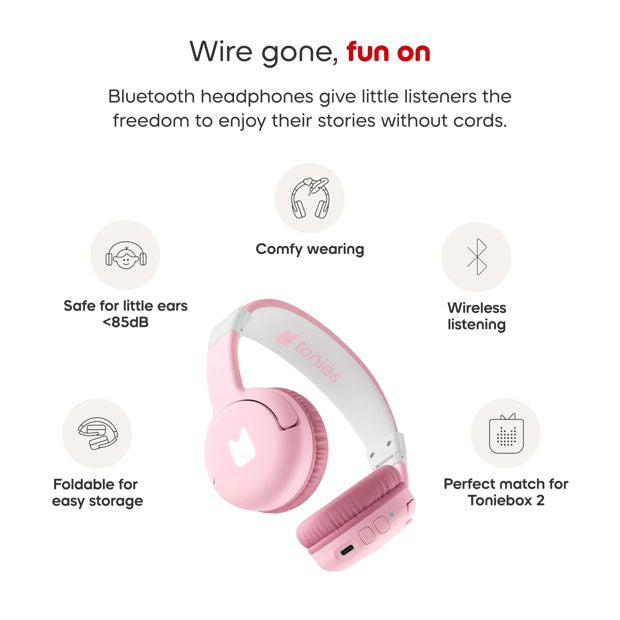 Tonies® Bluetooth Headphones - Cloud Pink