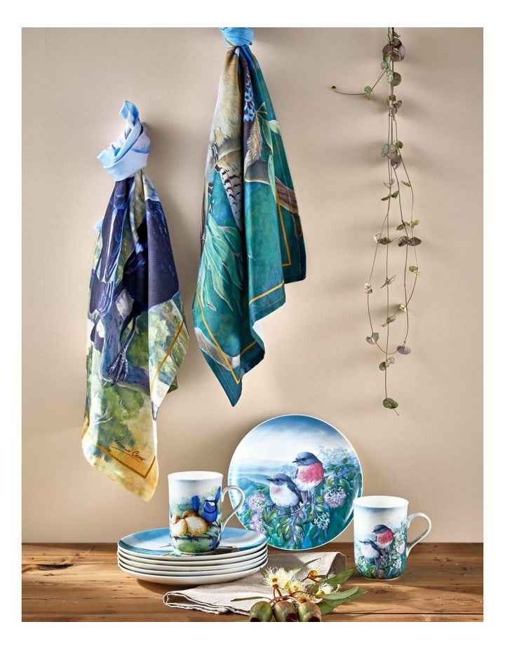 Birds Of Australia KC 10 Year Anniversary Mug 300ml Splendid Fairy Wren in Multi