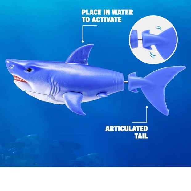 Water Activated Robotic Shark Toy - Assorted Colours