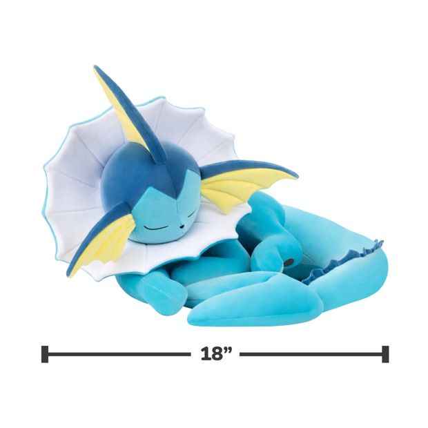 Pokemon 45cm Vaporeon Sleeping Plush
