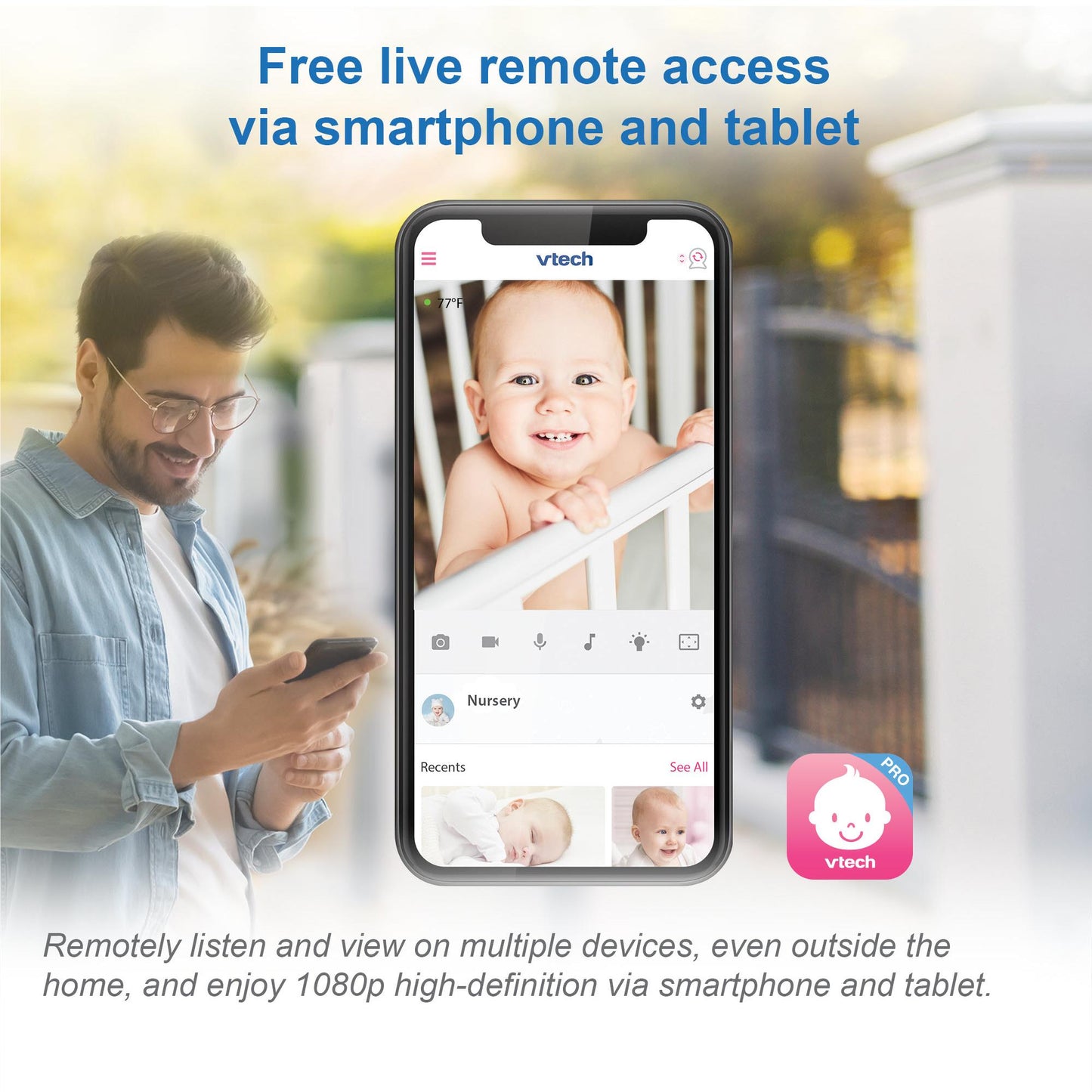 VTech RM9751 Smart Wi-Fi HD Baby Camera
