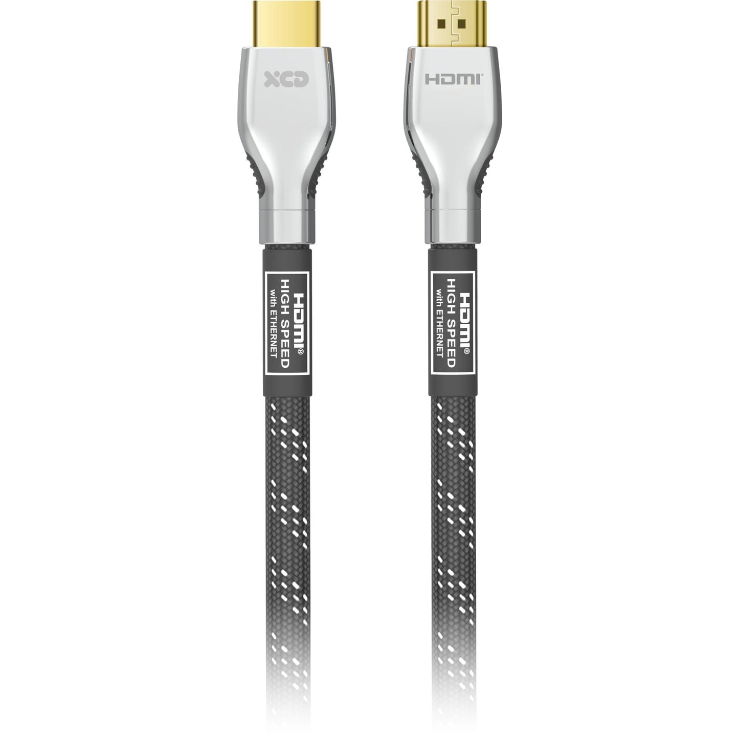 XCD Essentials Ultra High Speed Braided HDMI Cable with Ethernet 4K/8K 3.6m V2