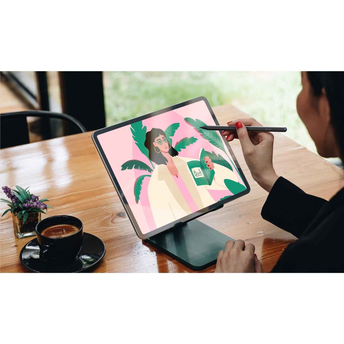 ALOGIC iPad Stylus Pen with Wireless & USB-C Charging (Black)