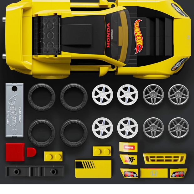 Mattel Brick Shop Hot Wheels ’07 Honda S2000 Building Toy Kit